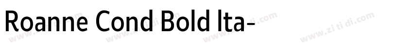 Roanne Cond Bold lta字体转换